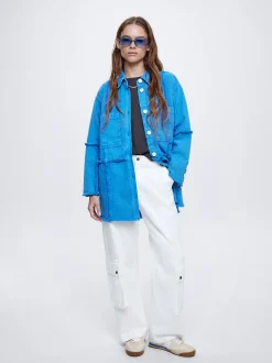 100% Cotton Denim Shirt|Parfois Cheap