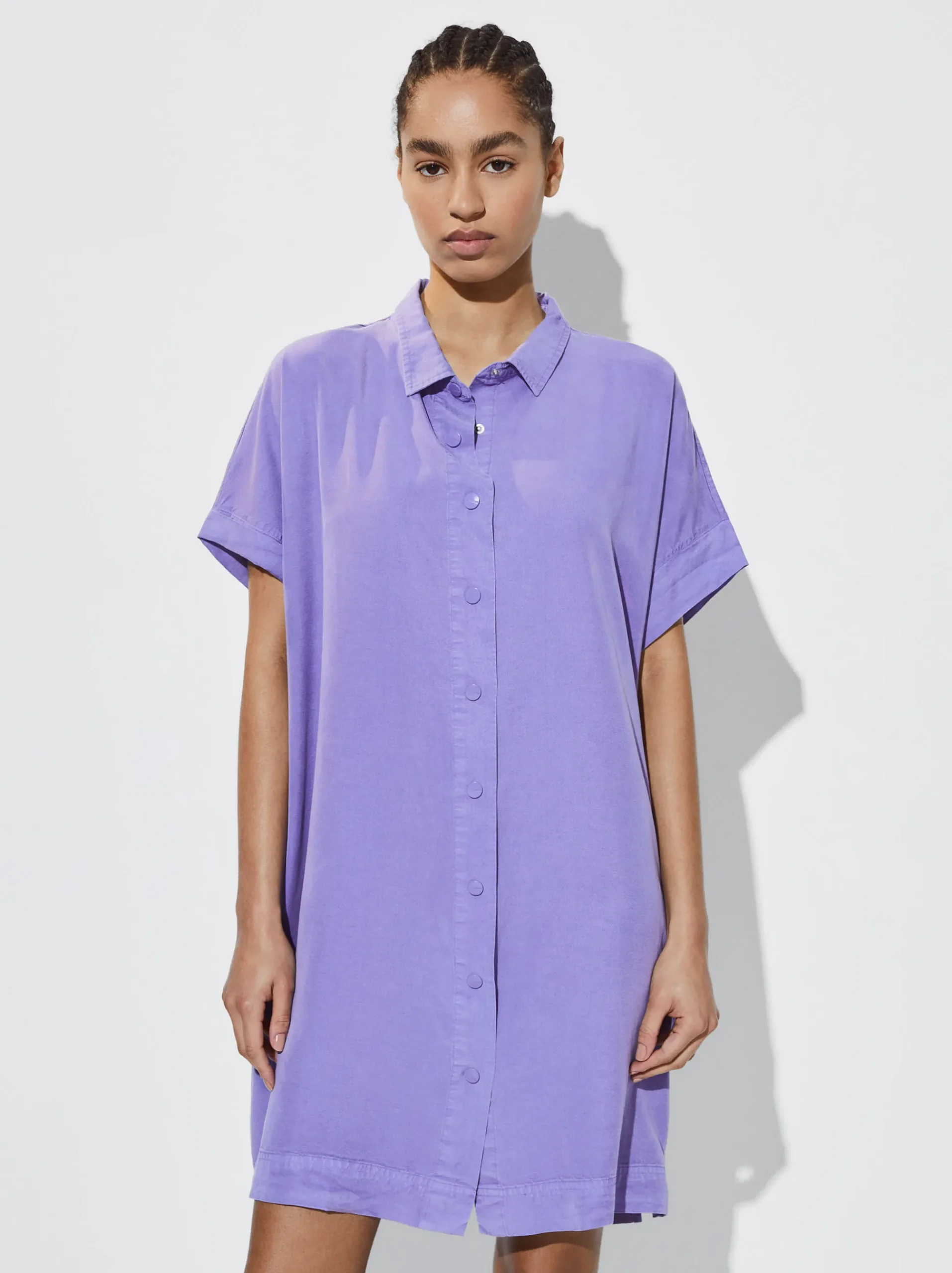 100% Lyocell Shirt Dress|Parfois Shop