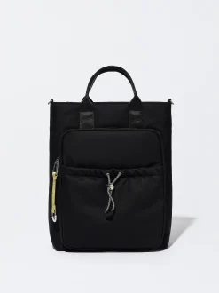 15" Nylon-Effect Laptop Backpack|Parfois Discount