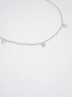 925 Bracelet With Hearts|Parfois Store