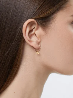 925 Silver Hoop Earrings With Eye Charm|Parfois Clearance