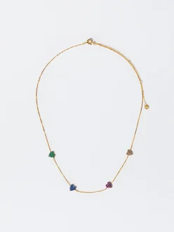 925 Silver Necklace With Hearts|Parfois Outlet