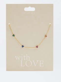 925 Silver Necklace With Hearts|Parfois Outlet