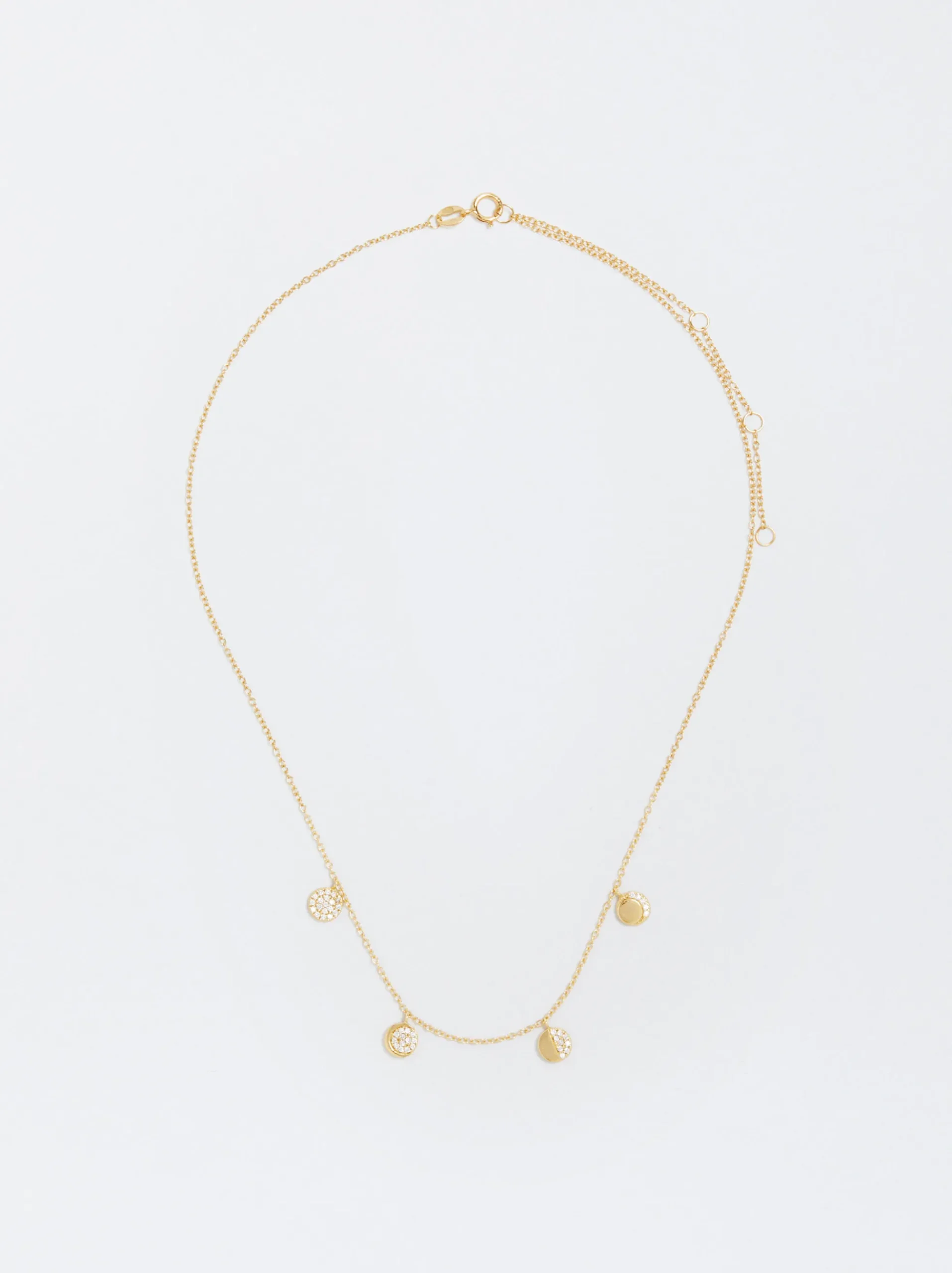 925 Silver Necklace With Zirconia|Parfois Fashion