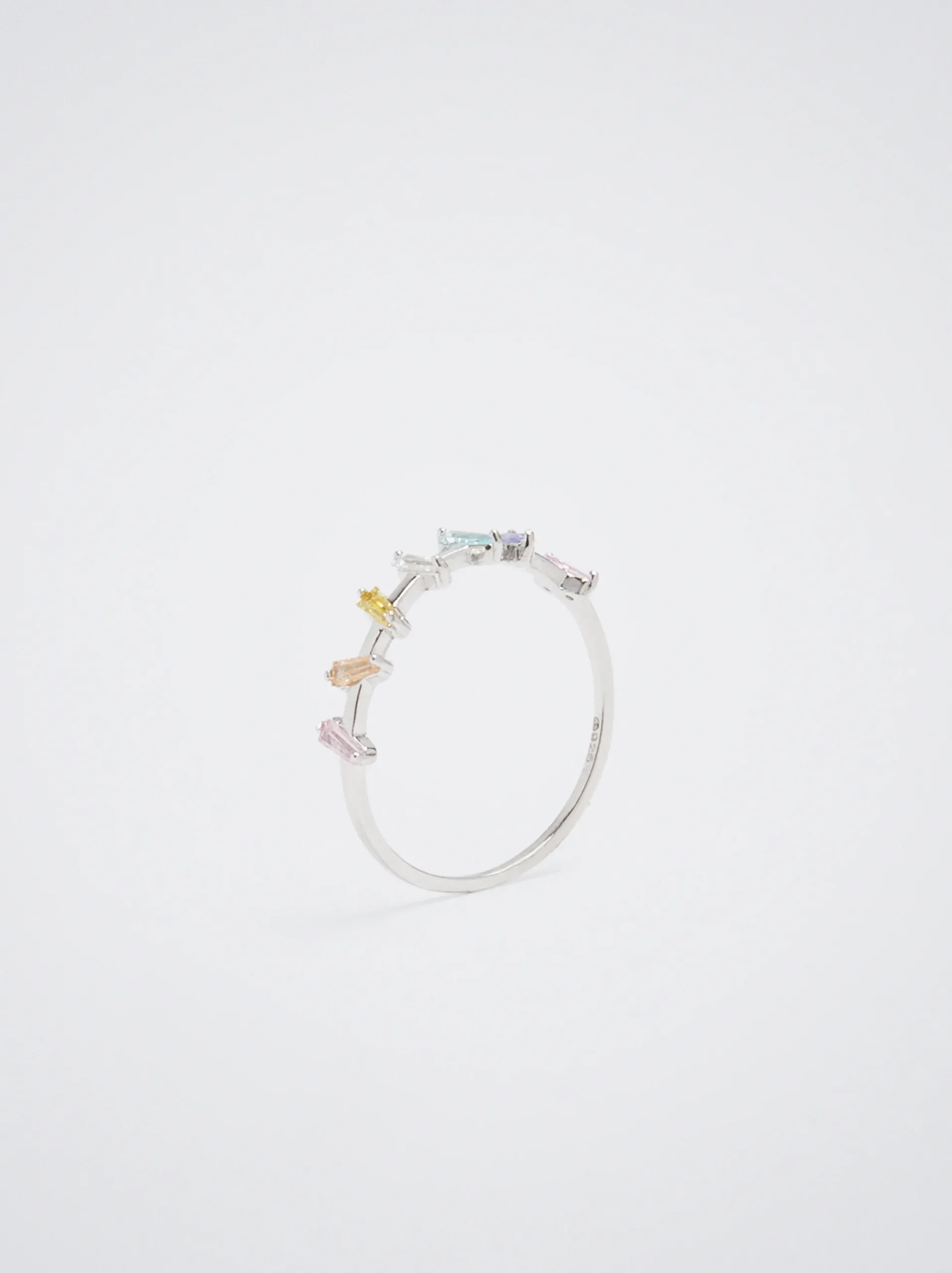 925 Silver Ring With Zirconia|Parfois Shop