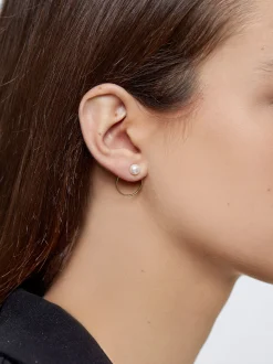 925 Silver Studs With Freshwater Pearl|Parfois Cheap