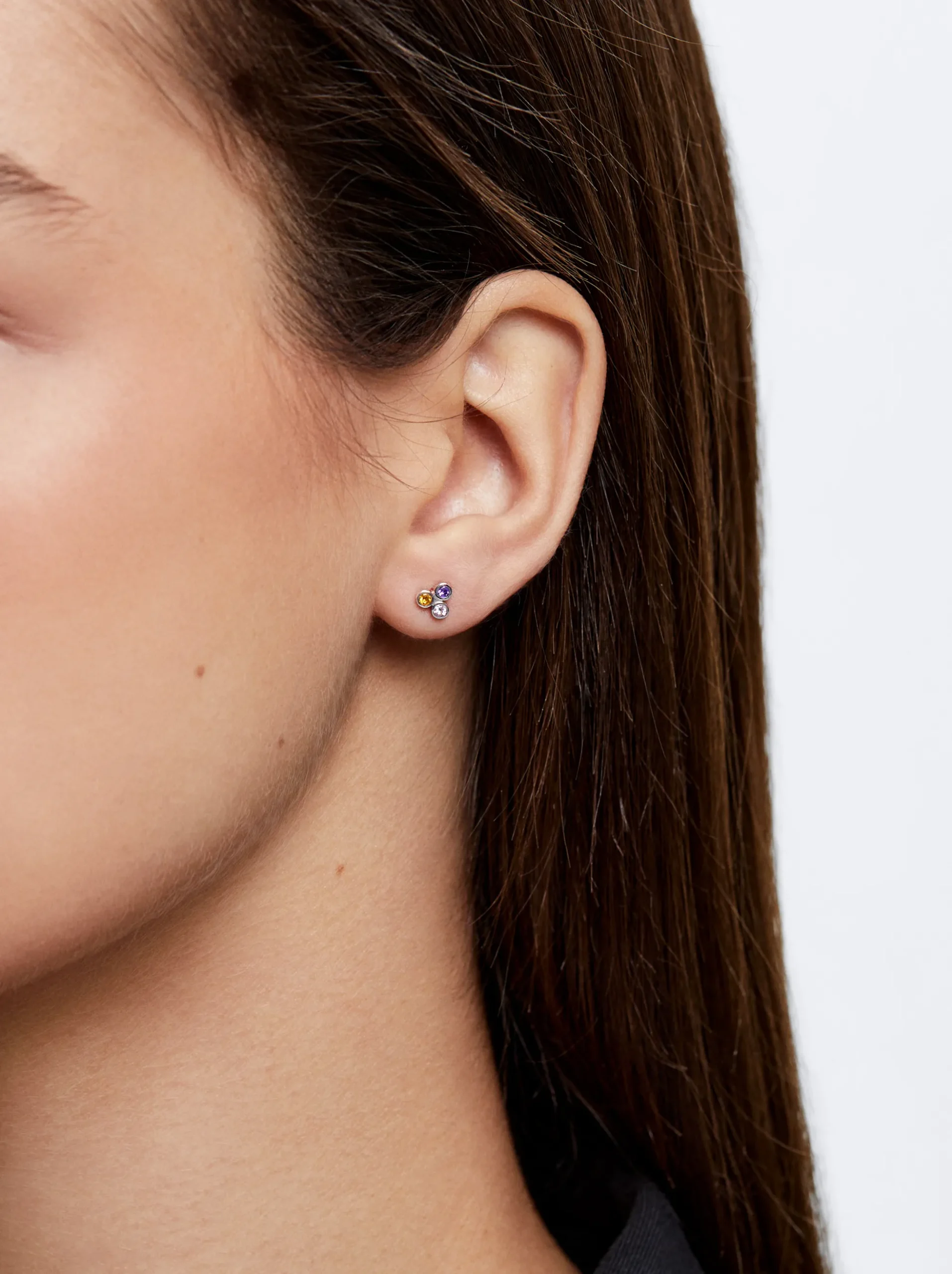 925 Silver Studs With Zirconia|Parfois New