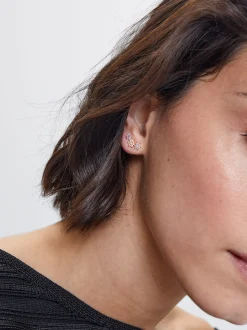 925 Silver Studs With Zirconia|Parfois Fashion