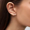 925 Sterling Hoops With Zirconia|Parfois Online