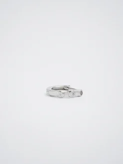 925 Sterling Hoops With Zirconia|Parfois Online