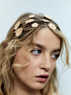 Aliceband With Flowers And Strass|Parfois New