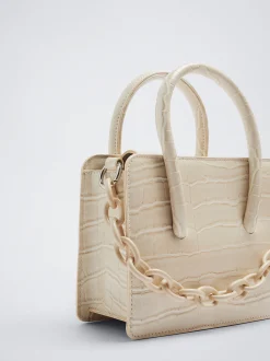 Animal Embossed Bag With Chain|Parfois Cheap