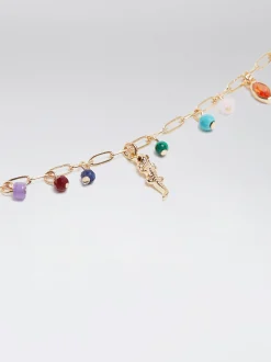 Anklet Bracelet With Stone And Zirconia|Parfois Outlet