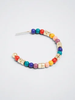 Beaded Hoop Earrings|Parfois Online
