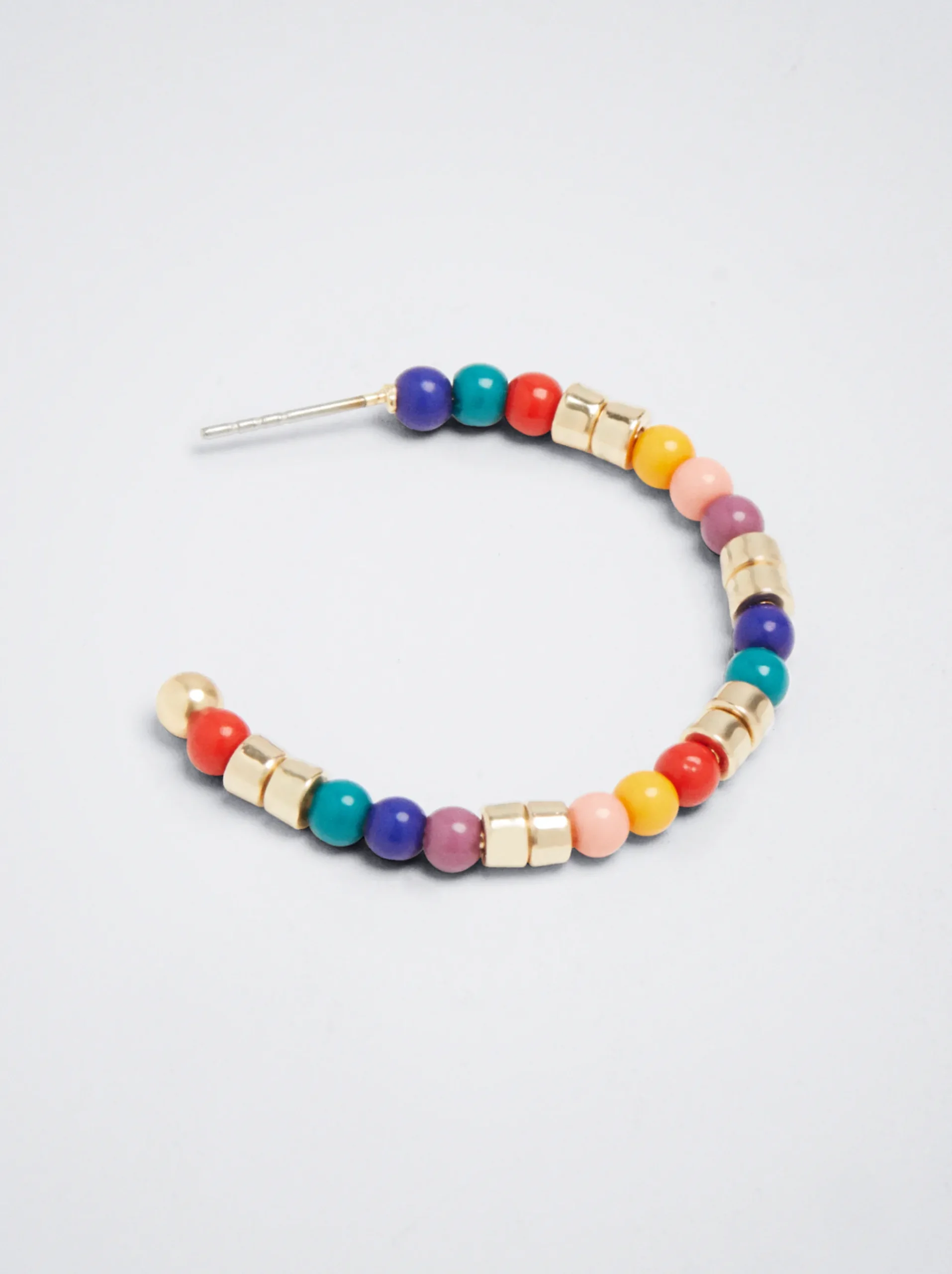 Beaded Hoop Earrings|Parfois Online