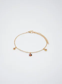 Bracelet With Flowers And Crystals|Parfois Flash Sale