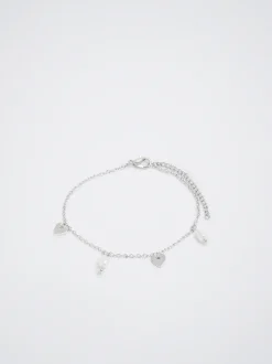 Bracelet With Pearl And Hearts|Parfois Clearance