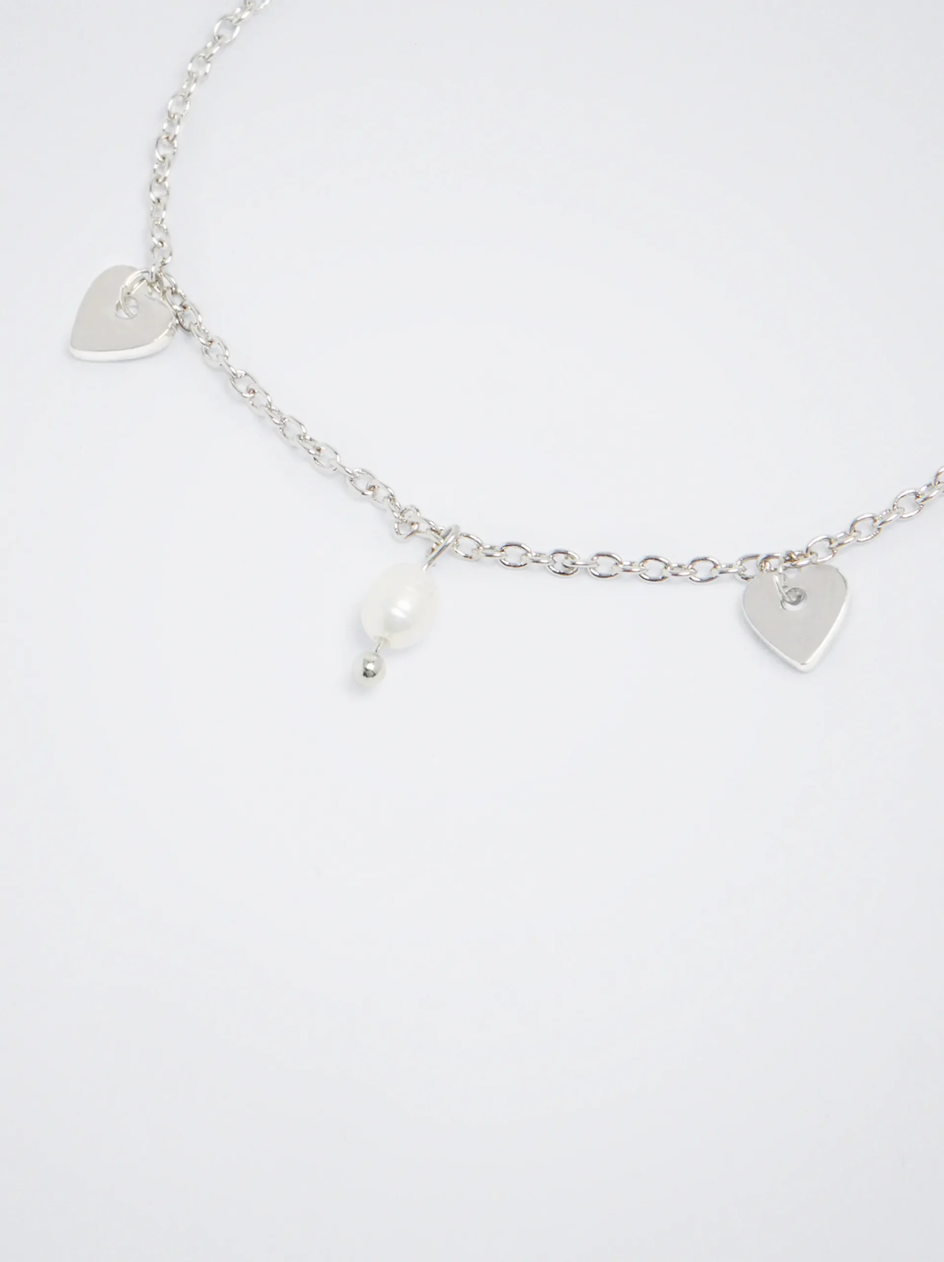 Bracelet With Pearl And Hearts|Parfois Clearance