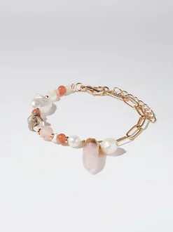 Bracelet With Stone And Pearl|Parfois Cheap