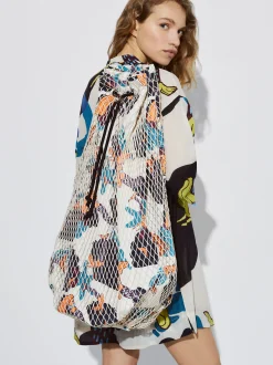 Braided Printed Bucket Bag|Parfois Flash Sale