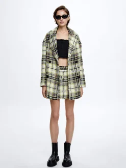 Check Blazer Coat|Parfois Fashion