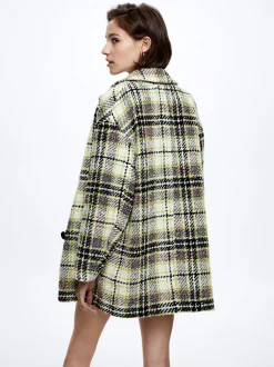 Check Blazer Coat|Parfois Fashion