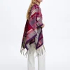 Check Knitted Poncho|Parfois Fashion