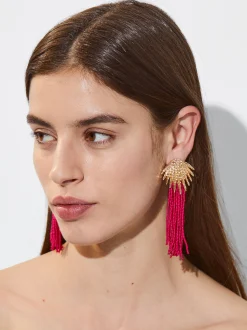 Clip Earrings With Beads|Parfois Best Sale
