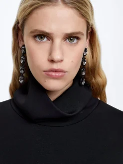 Clip Earrings With Crystals|Parfois Fashion