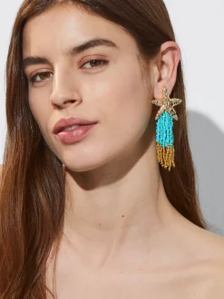 Clip Earrings With Star And Beads|Parfois Clearance