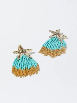 Clip Earrings With Star And Beads|Parfois Clearance