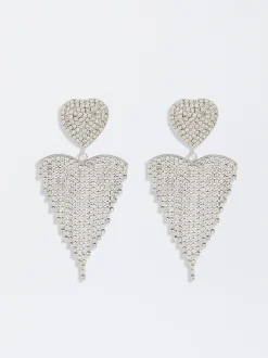 Clip-Earrings With Crystals|Parfois Store