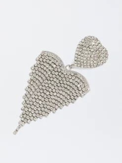 Clip-Earrings With Crystals|Parfois Outlet