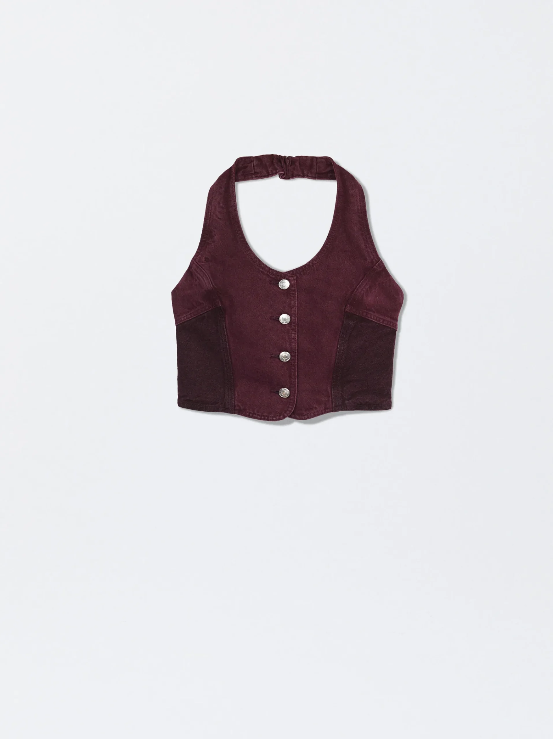 Color Block Denim Top|Parfois Best