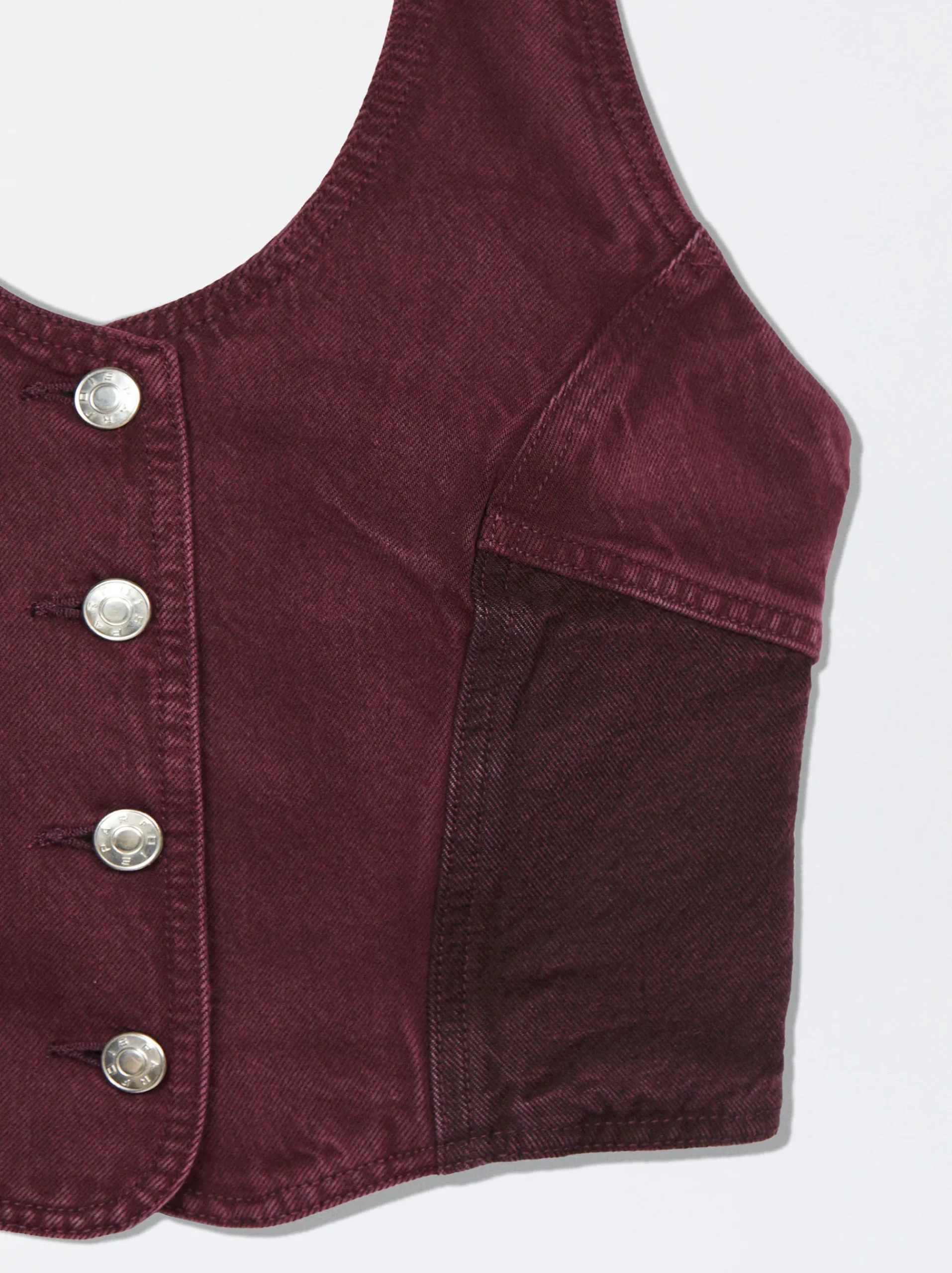 Color Block Denim Top|Parfois Best