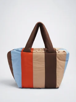 Color Block Quilted Tote Bag|Parfois Hot
