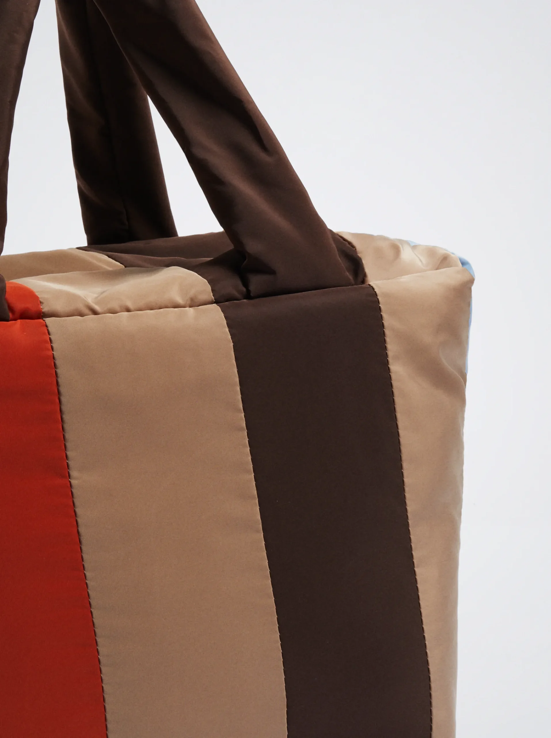 Color Block Quilted Tote Bag|Parfois Hot