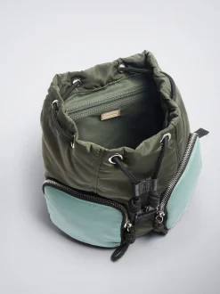 Colour Block Nylon Backpack|Parfois Discount