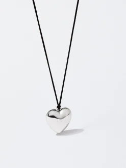 Cord Necklace With Heart|Parfois Best