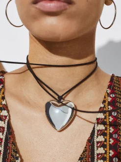 Cord Necklace With Heart|Parfois Best