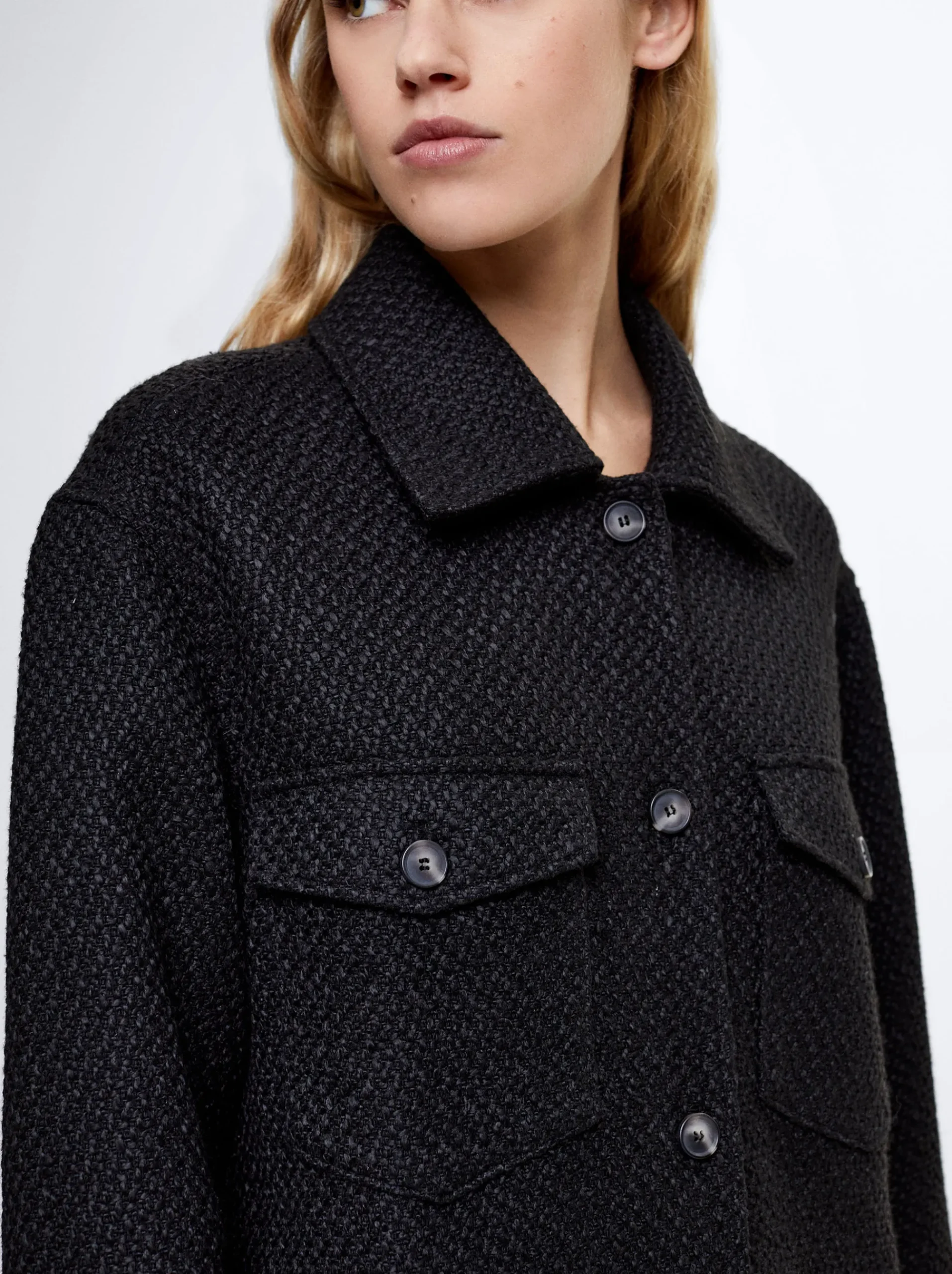 Cotton Overshirt With Pockets|Parfois Store