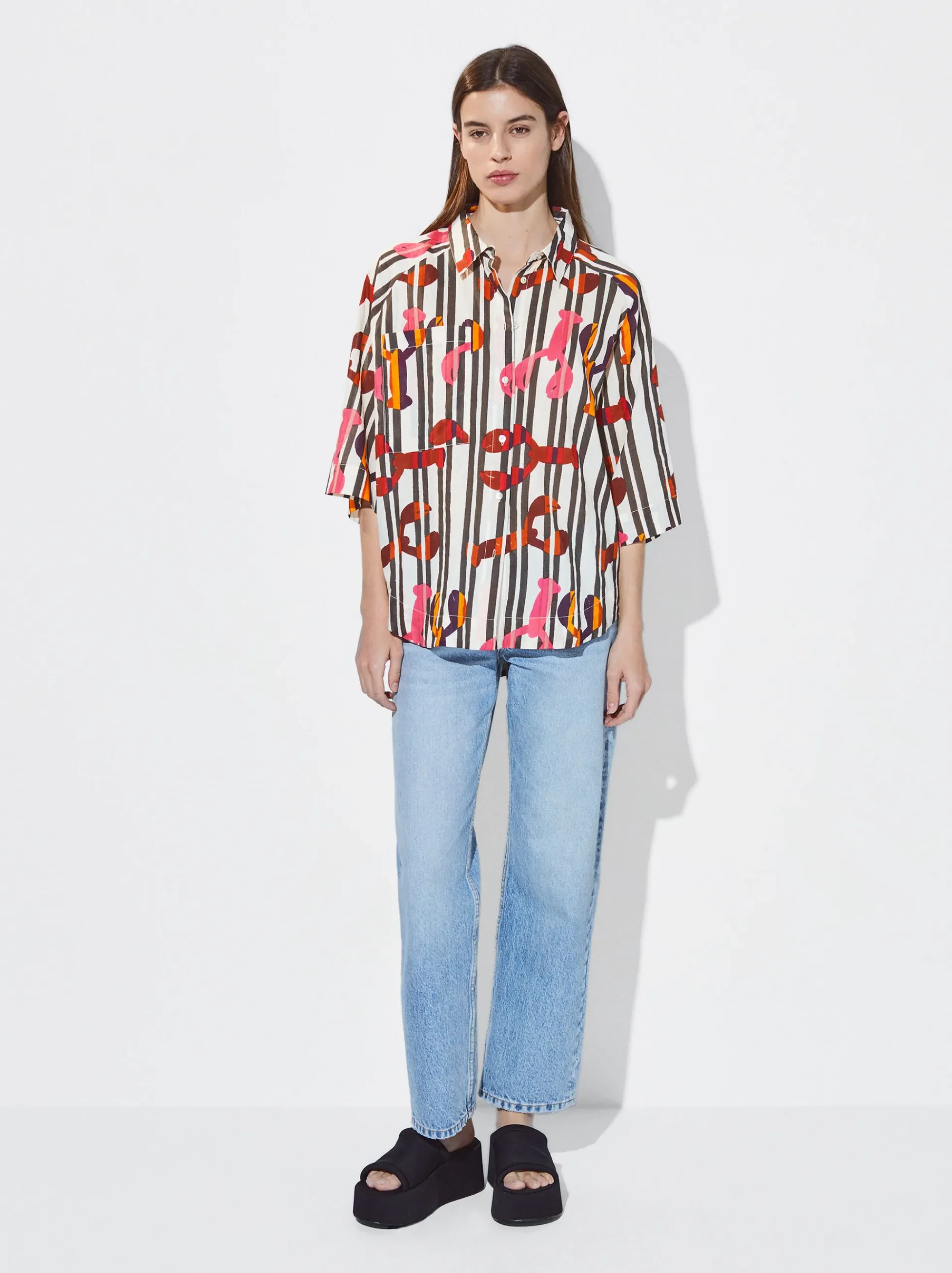Cotton Printed Shirt|Parfois Sale