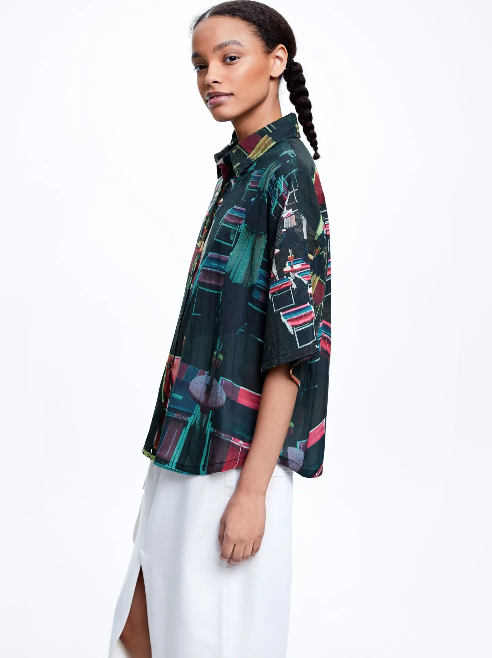Cotton Printed Shirt|Parfois Hot