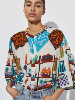 Cotton Printed Shirt|Parfois Fashion