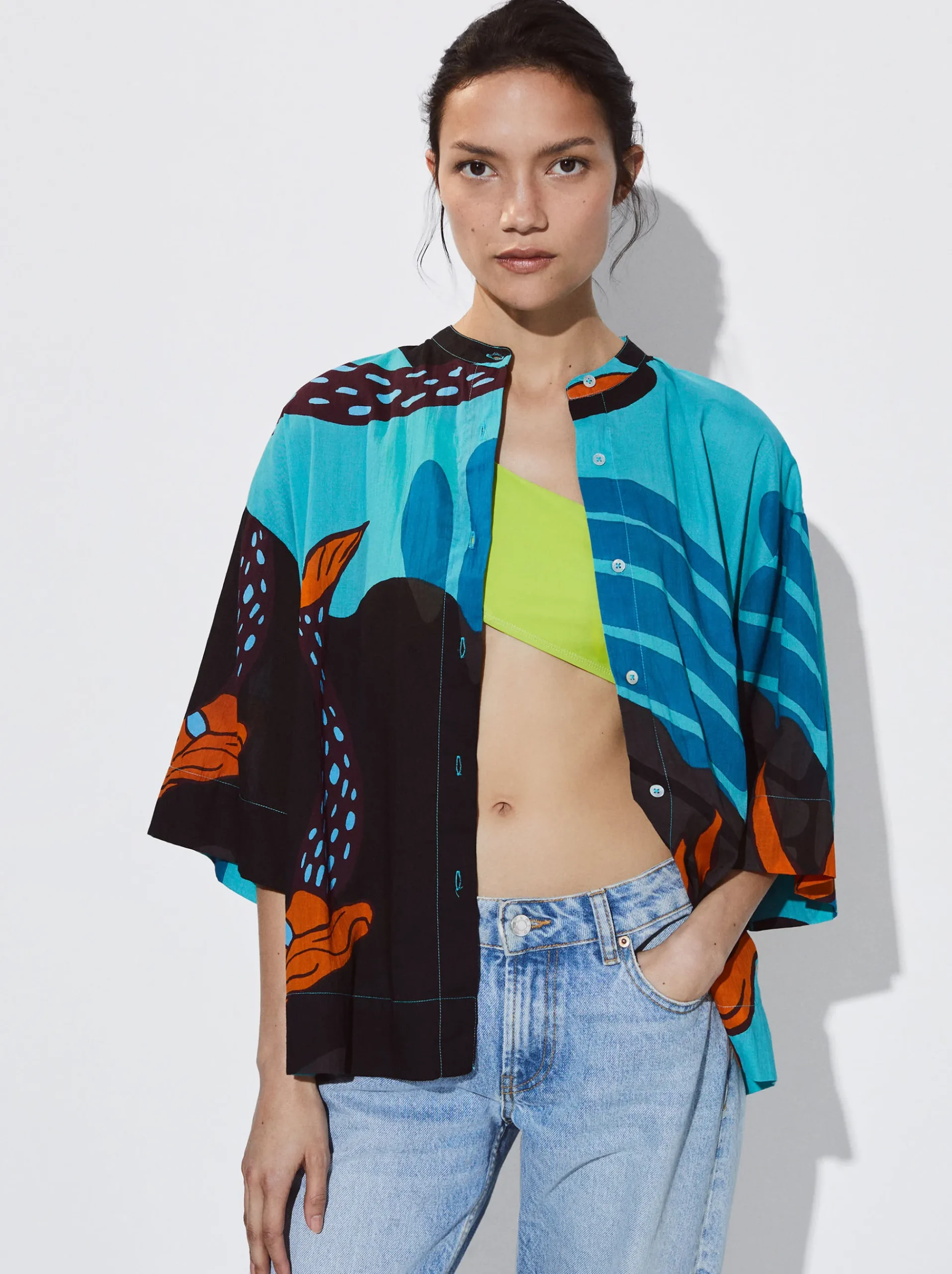 Cotton Printed Shirt|Parfois Hot