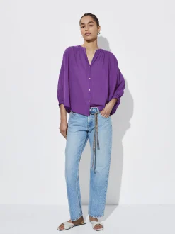 Cotton Shirt With Puffed Sleeves|Parfois Best Sale