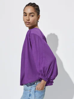 Cotton Shirt With Puffed Sleeves|Parfois Best Sale