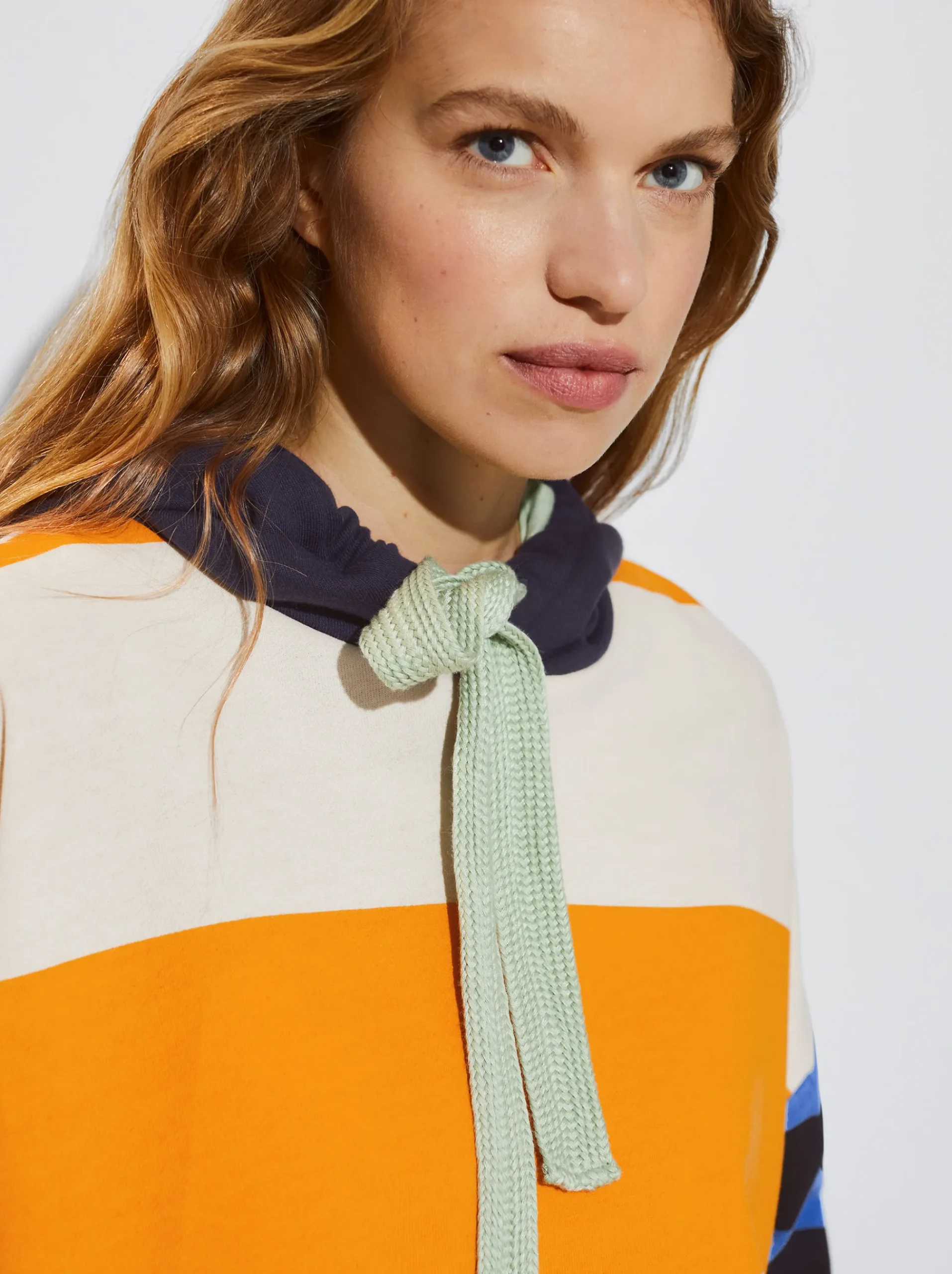 Cotton Striped Hoodie|Parfois Online