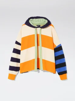 Cotton Striped Hoodie|Parfois Online