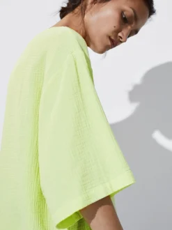 Cotton Textured T-Shirt|Parfois Cheap